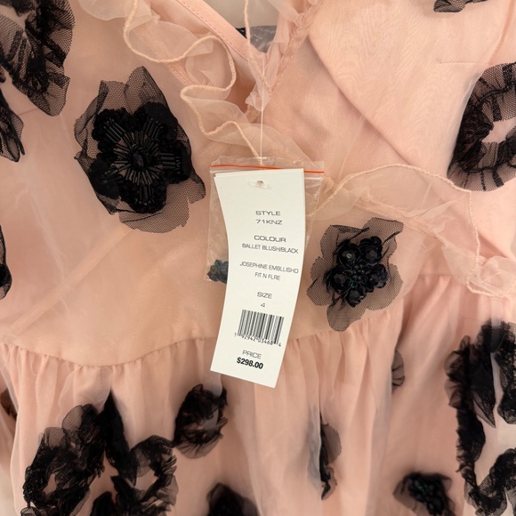 FRENCH CONNECTION Josephine Embellished Fit and Flare Dress - Picture 3 of 4